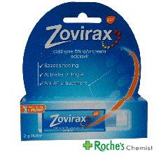 Zovirax Pump 2g Aciclovir Cream for Cold Sores