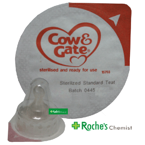 Cow & Gate Preterm Sterile Teats Box of 48 Latex free