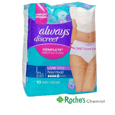 Always Discreet Pants Large x 10  Roches Chemist Online Pharmacy